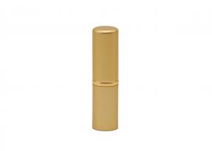 China Antique 3.5g Snap Open Matte Gold Lipstick Tube Container Bulk on sale