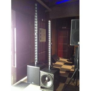 Waterproof Bluetooth Column Array Speakers Neodymium 2-channel Output
