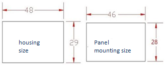 AC LED Digital Mini voltage meter panel 250V