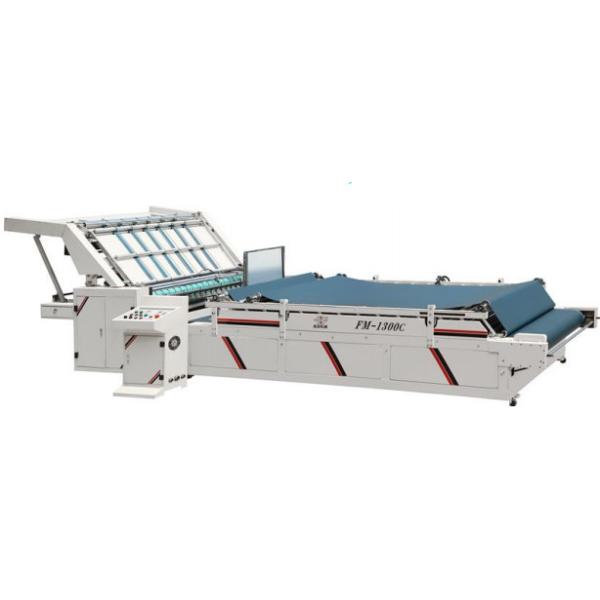 380VAC Semi Automated Flute Laminator Machine 1400*1300mm Sheet To Sheet Paper Plate
