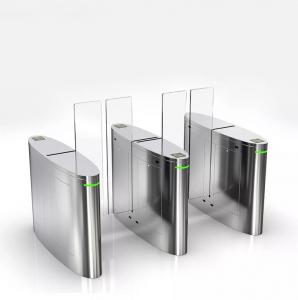 Quality High Security Access Control Turnstiles Pedestrian Entry Exit Optical Sliding Turnstile wholesale