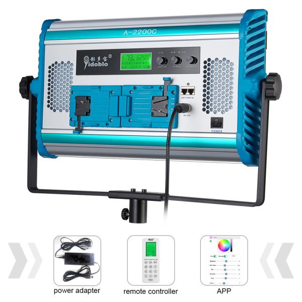 Yidoblo RGB Led Video Panel A-2200C with 2.4G Wireless Remote Control led light for filmmaking&video production