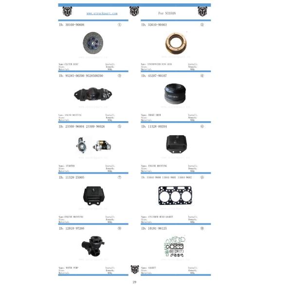 Japanese Truck Parts Water Pump 21010-Z5428 for Ud Fe6