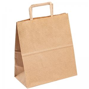Quality Custom Logo Paper Recyclable Take Away Bag Packaging Kraft Paper Bags Wholesale wholesale