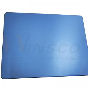 China SS 201 Cold Rolled Hairline Inox Plate Metal 4'' X 8'' Blue Color Satin Stainless Steel No.4 Sheet 1220mmx2440mm on sale