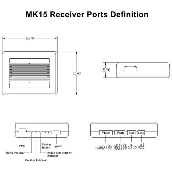 2K LCD Screen Display IP53 UAV Parts , FPV Portable Ground Control Station For UAV