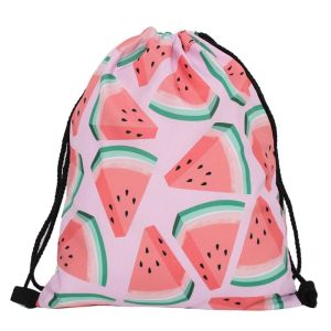 Quality 35X42cm 210D Nylon Travel Cosmetic CMYK Women Drawstring Bag wholesale