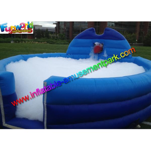 Plato PVC Blue Inflatable Water Pools , Kids Soap Foam Pitch Custom Made
