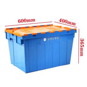 Quality Heavy Duty Stackable Nesting HDPE Plastic Crates With Attached Lid Totes 67 ltr wholesale