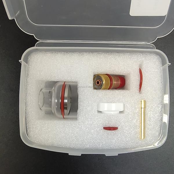 2.4 mm TIG Welding Torch Stubby Gas Lens Glass Cup Kit for WP-17/18/26 Air Cooling