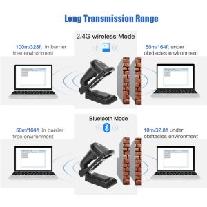 OEM ODM 2D Barcode Scanner 500 Times/Second Wired Bar Code Scanner Machine