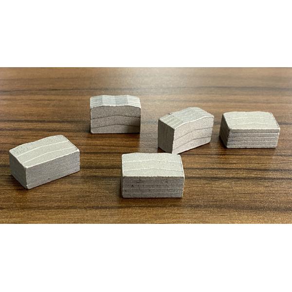 Hard Granite Stone Cutting Diamond Segment For Single Blade 2000mm