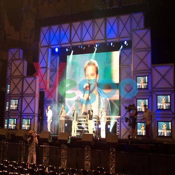 Rich Indoor Full Color Stage Background Led Screen 3.91mm Long Lifespan