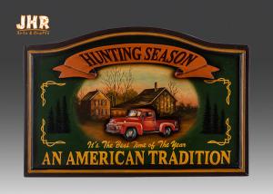 Quality Antique Wall Pub Sign Wooden Wall Plaques Decorative Animal Wall Art Signs Resin Car wholesale