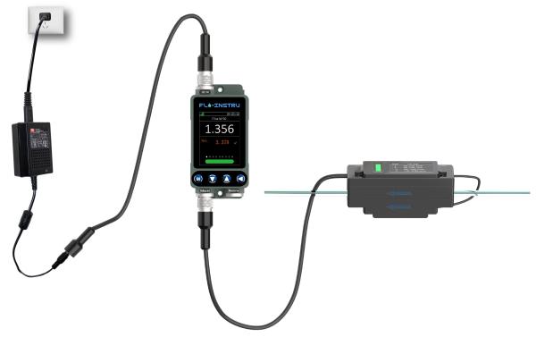 Cheap Effortless Reading with Comprehensive Display of Date Signal Flowrate and Totalizer on TM605C Ultrasonic Flow Meter for sale