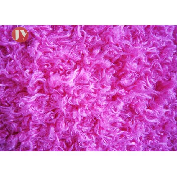 Knitting Polyester Plush Toy Fabric Soft Frizzle Fur Plush Hair Curly Hair Fabric