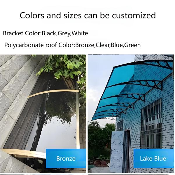 2.4mm Solid Polycarbonate Awning Bracket