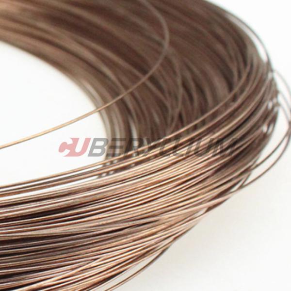 Cheap CuBe2(Qbe2.0) Beryllium Bronze Wires 0.1-0.8mm For High Precision Electronics for sale