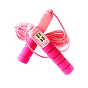 Quality Fitness Jump Rope 18500 Mm Pink Weight Bearing Aerobics Skipping Rope For Women Applicable Scene Gym wholesale