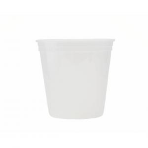 China 24oz Plastic Disposable Cup Round Clear Plastic Soup Containers With Lids Microwavable 4 1/2 X 4 1/2 X 4 1/4 on sale