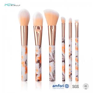 China Small 6pcs Plastic Makeup Brushes With PVC Packing Box on sale