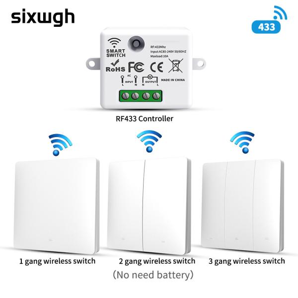 tuya Wireless Remote Control Switch controller and receiver match with tuya