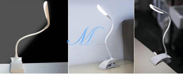 Cheap Good Quality USB LED ABS Table Lamp With Touch ON Sensor Clip Style, laptop reading lamp for sale