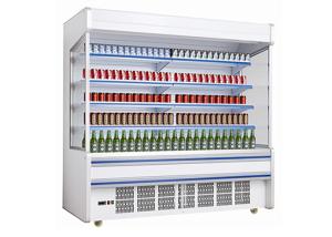 Quality Fan Cooling Multideck Open Front Chiller For Shop Plug In Type With R404 Refrigerant wholesale
