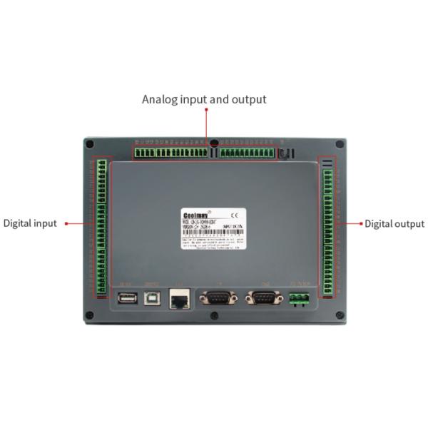 24v Input PLC HMI Industrial Controller Touch Screen 7 Inch 32K Step Program Capacity