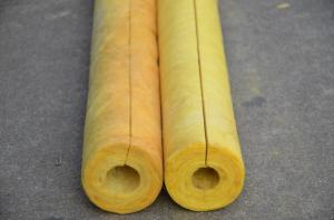 China 80 kg/m3 Glass Wool Air Conditioner Pipe Insulation , Non Combustible OEM on sale