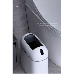 House Hold Aromatherapy Sensor Slim Plastic Recycled Trash Can with Lid
