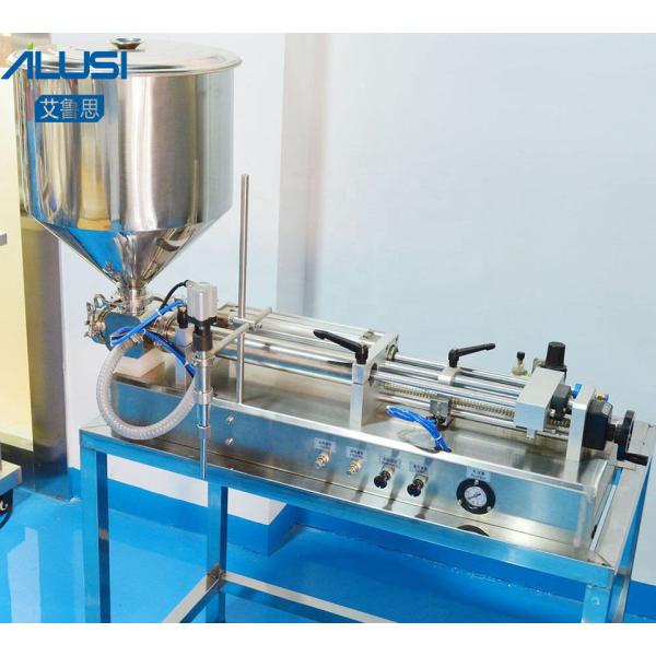 SS304 Liquid And Paste Filling Machine 50-500ml Horizontal Pneumatic Piston Filler