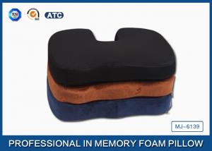 Memory Foam Orthopedic Seat Cushion With 3D Mesh and Poly Velvet Fabric