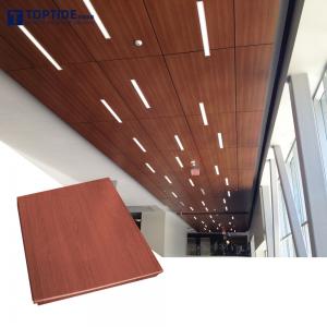 Quality 0.6mm Thickness Aluminum Metal Ceiling Tiles Abrasion Resistant Easy To Install wholesale