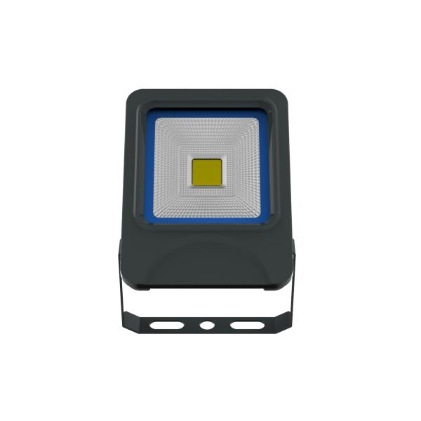 20W COB LED Flood Light Lamp black fixture slim aluminum housing IES test file 0.9PFC 90RA 110LM/W foco light led