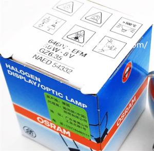 China OSRAM Halogen Lamp Cup Enzyme Reader Bulb MK3 EFM 64607 8V 50W Halogen Tungsten Cup Lamp on sale