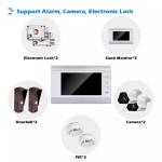 Wired Video Intercom with Lock Home Access Control System Electric Lock IR Night