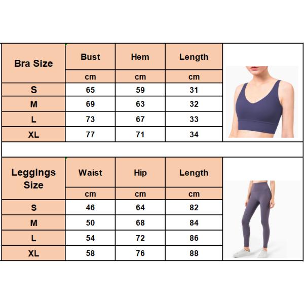 2 Piece Women Yoga Leggings Sets Clothes Shockproof Wide Sports Bra Yoga Clothing