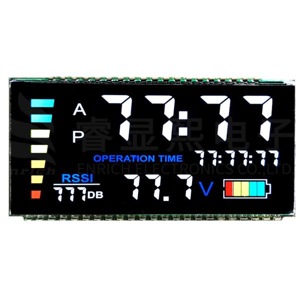 Cheap 3 Inch Custom Segment Lcd Display Common Cathode Aluminum Alloy Frame for sale