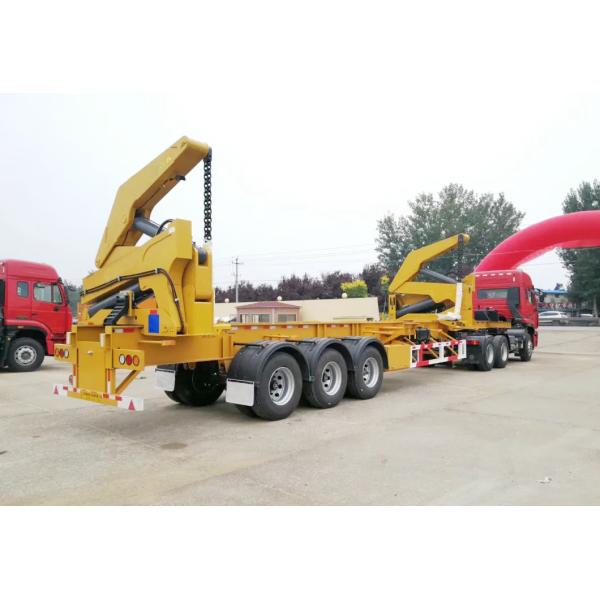 37 Tons 40ft Container Side Loading Semi Trailer for Quick Shipping Container Lifting