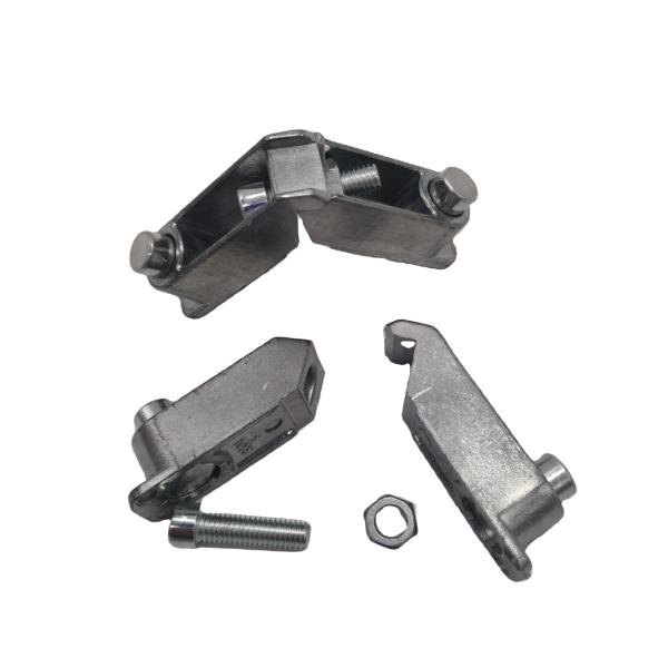 Die Casting Aluminium Profile Corner Joint 37.6×15.5mm Size Alloy Material