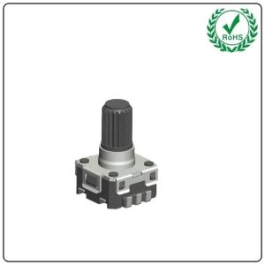 TS16949 EC06 Insulated Shaft Encoder With Push On Switch
