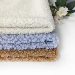 Quality Single Side Plaid Sherpa Fabric Teddy Bear For Handbag wholesale