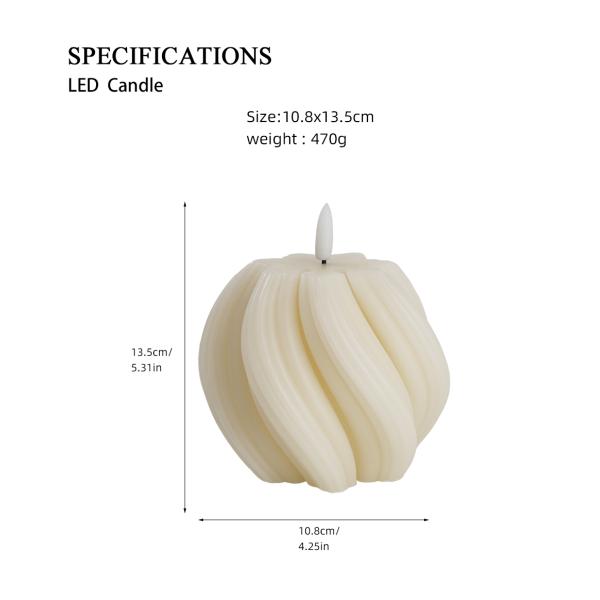 Battery Operated Remote Control LED Lanterns Christmas Flickering Real Wax