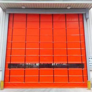 Quality PVC Stacking High Speed Shutter Door Automatic Perforated Rolling Door wholesale