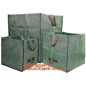 Buy cheap Outdoor Large Capacity Garden Gallon Waterproof Green Lawn PE Woven Waste Bags, from wholesalers