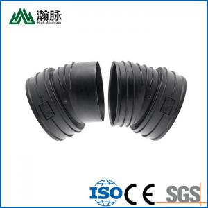 Quality Threaded HDPE Drainage Pipe Fittings Corrugated Polyethylene 45 Degree Pipe Elbow wholesale