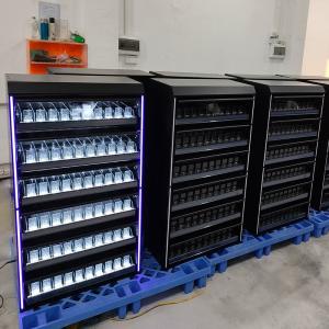 Satom Custom Tobacco Case Display Cabinet Cigarette Shelf Rack With Smooth Pusher