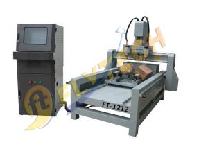 Quality 4 Axis CNC Router machine with high precision with double rotary axis for 3D engraving wholesale
