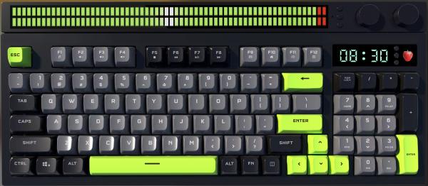 Multimode Keyboard High-end Keyboard With Triple Mode Knob Control RGB Lighting